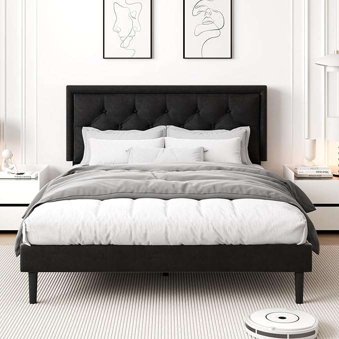 Queen Size Platform Bed Frame - Image 4