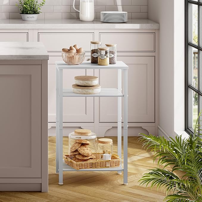 Hoctieon 3 Tier End Table, Telephone Table, Narrow Side Table - Image 7