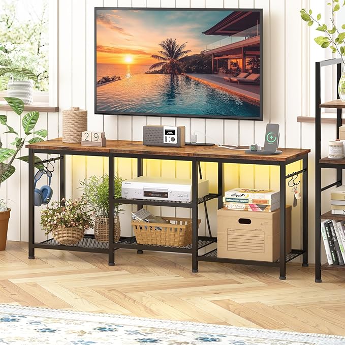 YGEOMER TV Stand Entertainment Center - Image 7