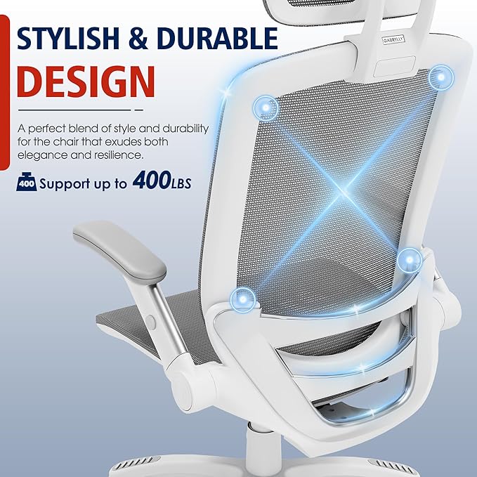 GABRYLLY Ergonomic Office Chair, High Back Home Desk Chair - Image 7