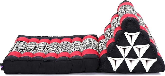 Leewadee 1-Fold Mat with Triangle Cushion – Comfortable TV Pillow, Foldable - Image 8