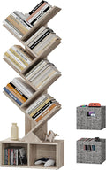 Vagusicc 6 Tier Tree Bookshelf, Small Bookcase by Vagusicc