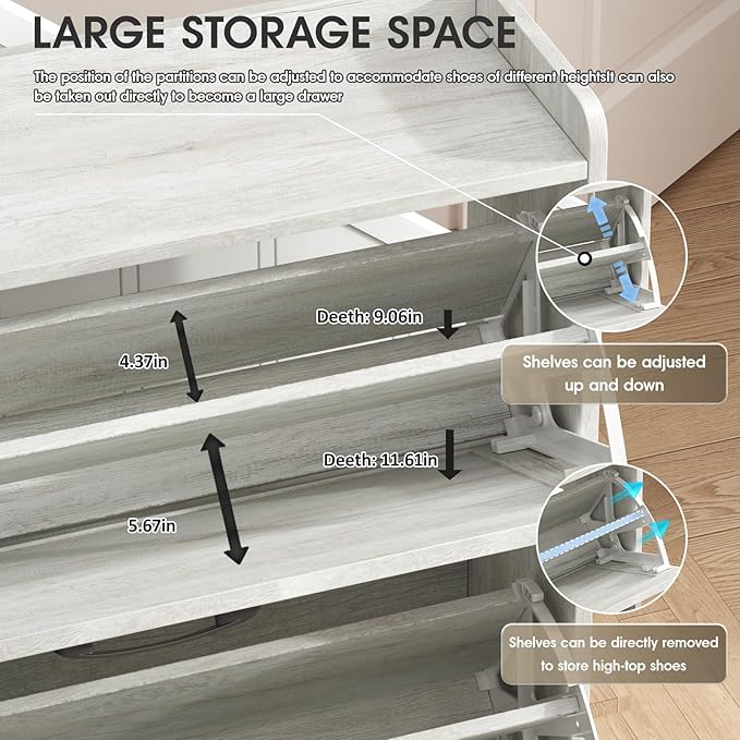 Maupvit Shoe Storage Cabinet - Image 6