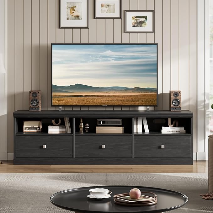GarveeHome TV Stand for 65/70/75 Inch TV, Entertainment Center - Image 2