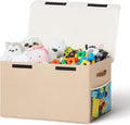 80L Large Toy Storage Box with Lid, Large Toy Box Chest by Unknown