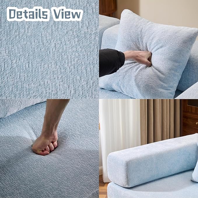 Convertible Sofa Bed, Compression Futon Sofa - Image 6