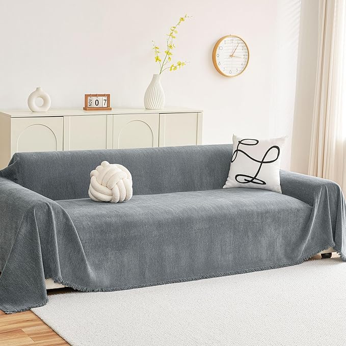 hyha Couch Cover for Dogs, Boho Sofa Covers for 3 Cushion Couch Washable by hyha