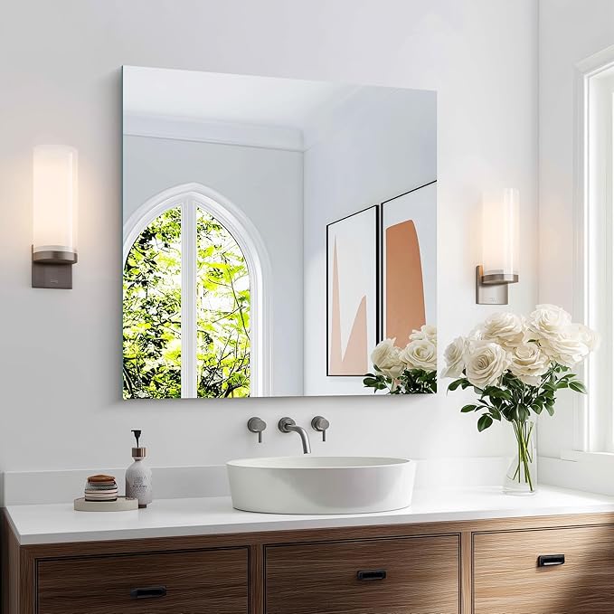 KOCUUY Frameless Mirror, Upgraded Shatterproof Unframed Design by KOCUUY