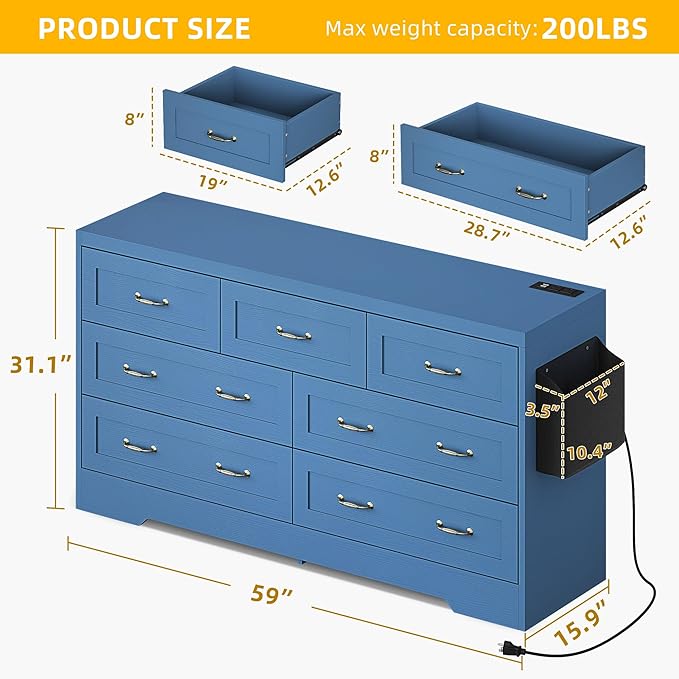 YITAHOME Drawers TV Stand for 65 inches - Image 2