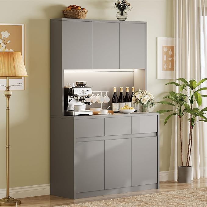 Garvee Kitchen Pantry Storage Cabinet, Tall Storage Cabinet by Garvee