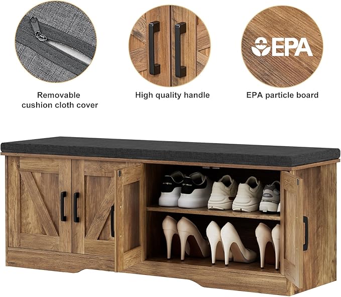 2-Tier Storage Bench, Shoe Bench - Image 7