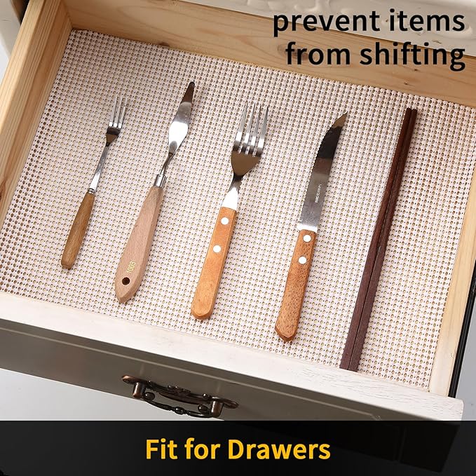 iwtmm Drawer Shelf and Cabinet Liners Non-Adhesive Extra Strong Grip - Image 3