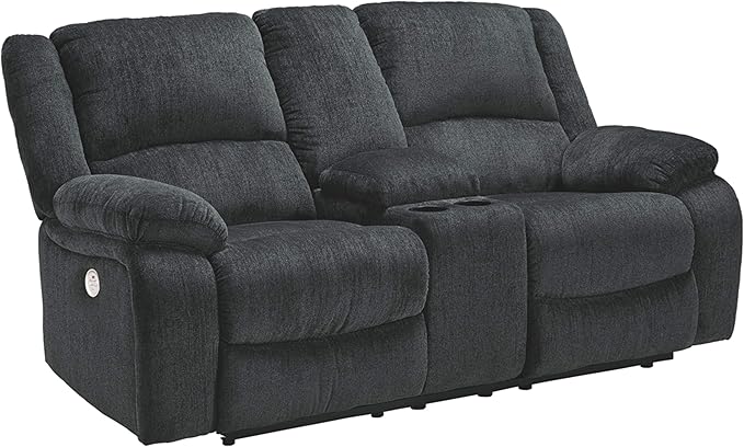 Signature Design by Ashley Draycoll Power Double Reclining Loveseat by SignatureDesignbyAshley