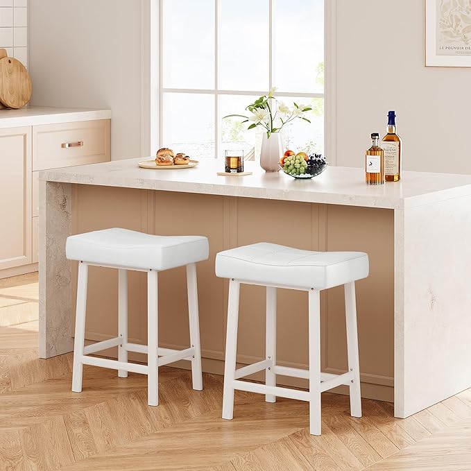 GarveeHome Counter Height Bar Stools Set of 2, 24 Inch Barstools - Image 7