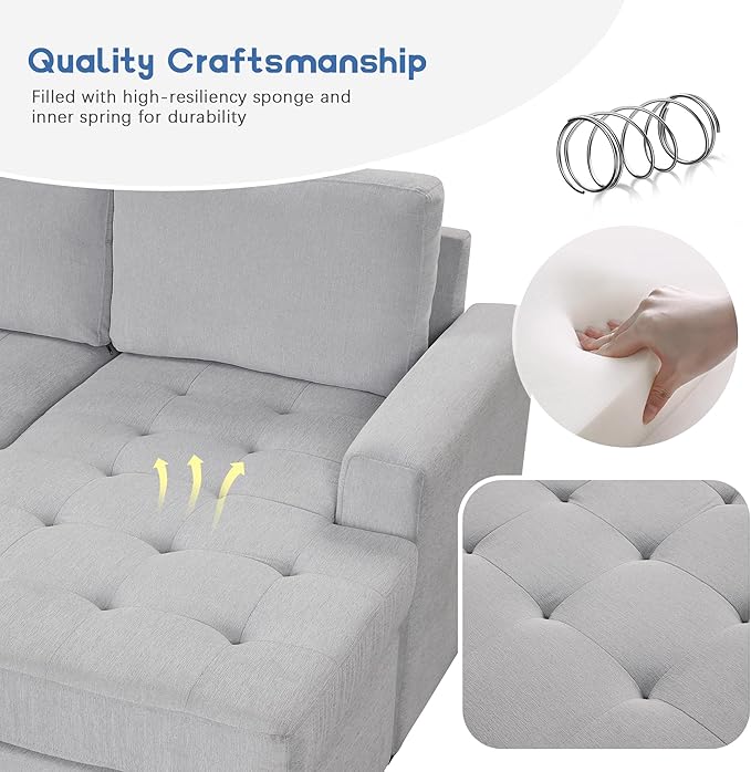 108.3 Inch Modular Sectional Sleeper Sofa - Image 5