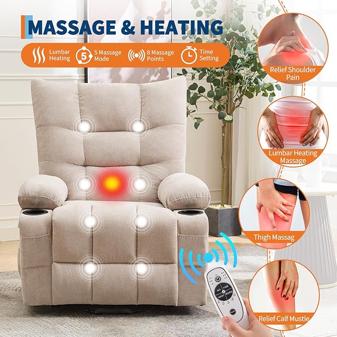 GarveeHome Power Lift Recliner Chair - Image 4