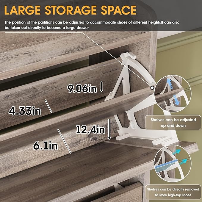 Maupvit Shoe Storage Cabinet - Image 6