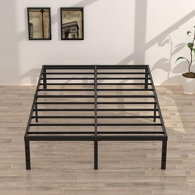 18 Inch King Bed Frame Heavy Duty Metal Platform King Size Bed Frames - Image 2