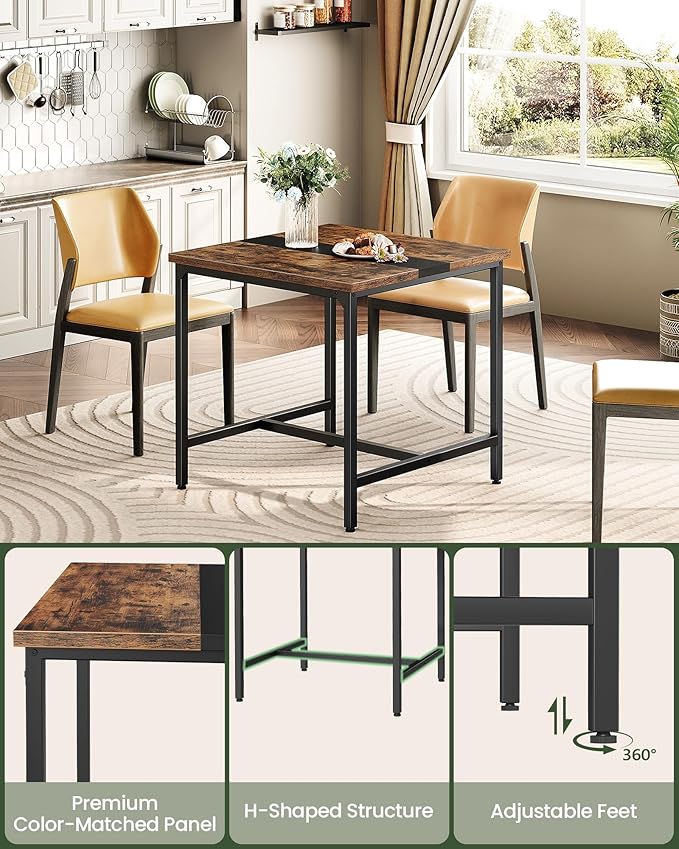 Square Kitchen Dining Table, 29.5'' Dining Table, Small Dining Tables, Writing - Image 7