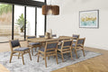 Mid-Century Modern Wood Rectangular Extension Kitchen Dining Table and Eight by MartinFurniture
