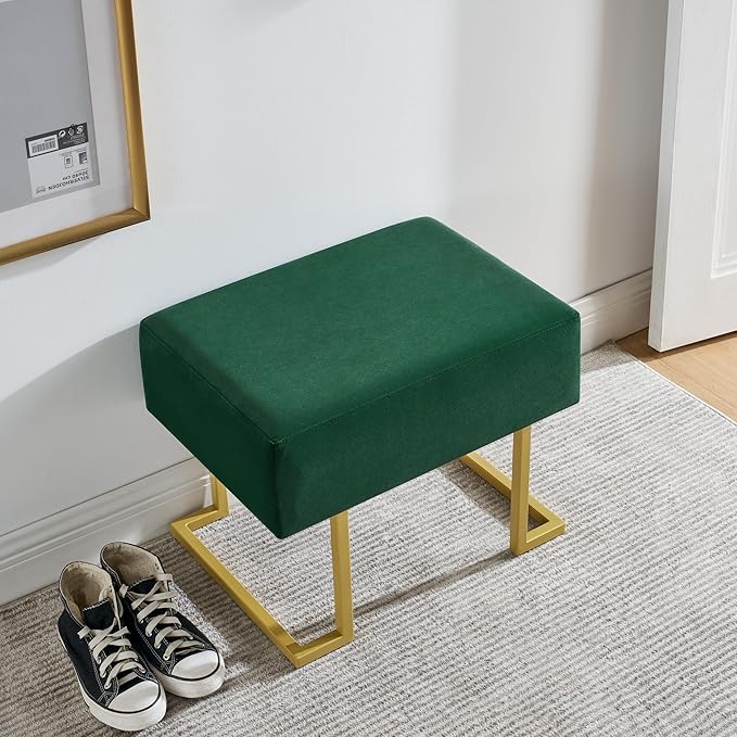 Modern Style Bedroom Single Seat Bench, Cushioned Bed end Stool, Living Room - Image 3