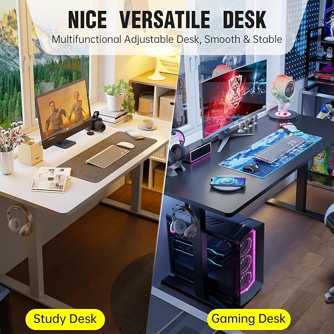 Veken 47.2 Inch Large Electric Standing Desk, 4 Memory Heights Adjustable - Image 7