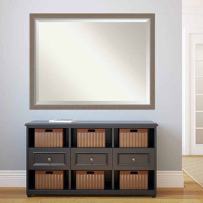 Amanti Art Brown Bathroom Mirror - Image 5