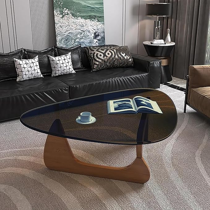 Mid Century Modern Glass Coffee Table, Small Coffee Table - Image 8
