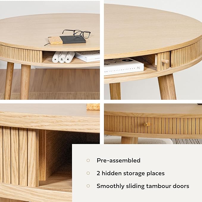 WERMO 47'' Round Dining Table for 4 People - Image 3