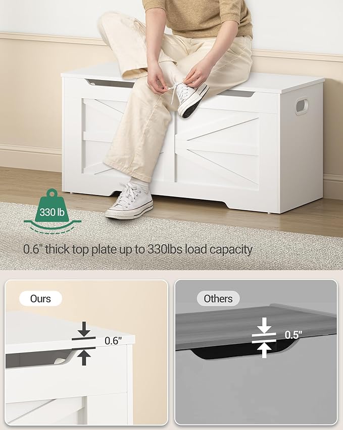 39.4" Storage Chest, Extra Large Storage Trunk - Image 7