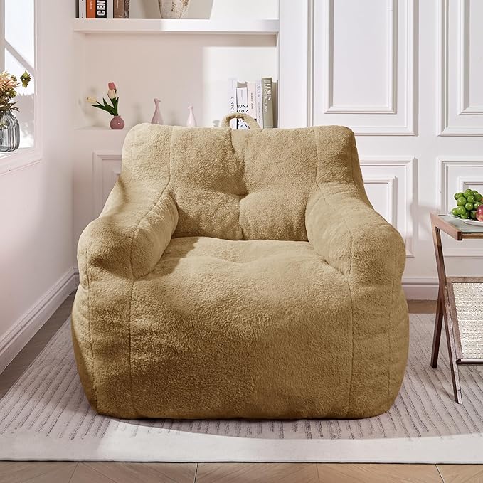 Comfy Chair Bean Bag Chairs for Adults, 3FT Bean Bag Couch Loungers for Teens & - Image 3