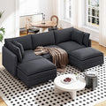 Vesgantti 109" U Shaped Cloud Sectional Sofa, Comfy Corduroy Upholstered by Vesgantti
