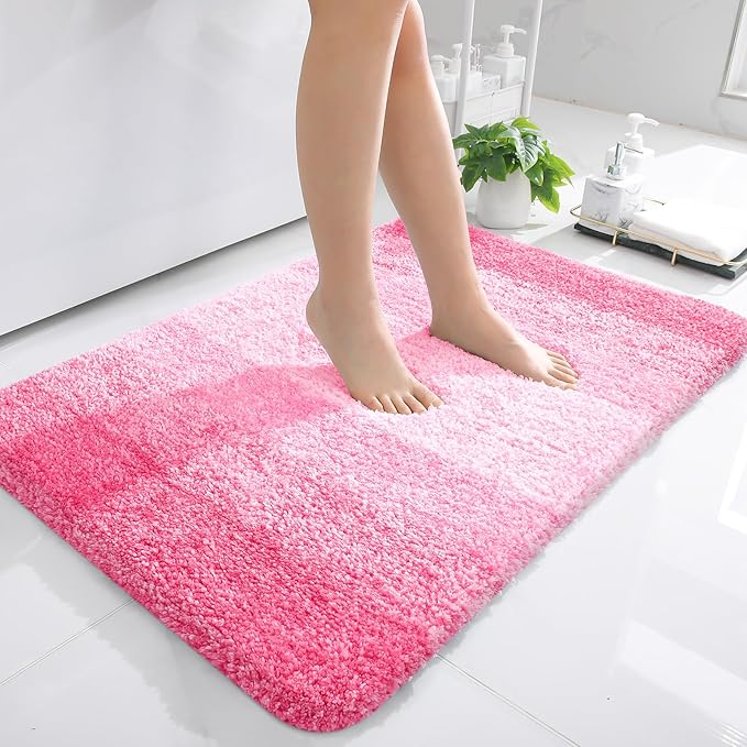 OLANLY Bathroom Rugs Mat 36x24, Extra Soft Absorbent Microfiber Bath Rugs by OLANLY
