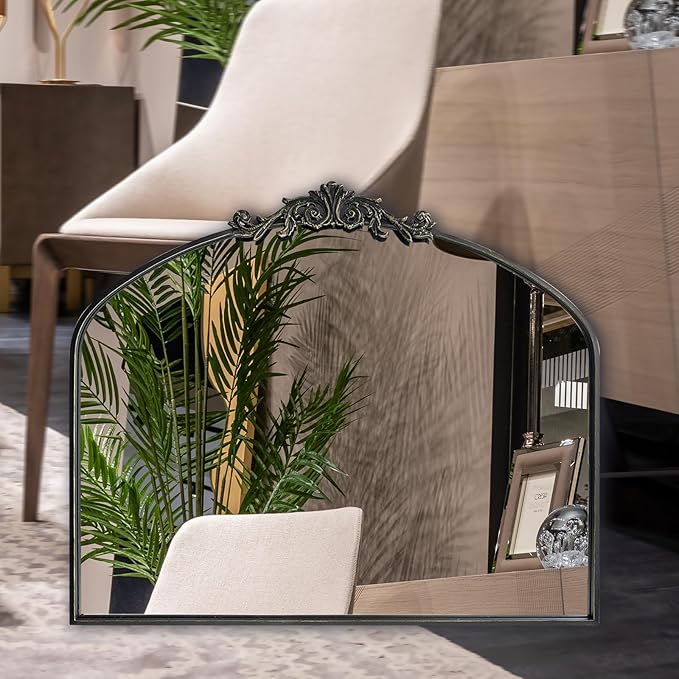 Wall Mirror Window Decorative Traditional Mirrors Antique Arched Farmhouse - Image 9