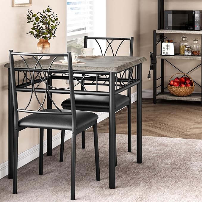 CABIHOME Dining Table Set for 2, 3 Piece Kitchen Table Set - Image 7
