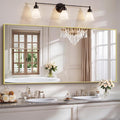 YIROMAN Bathroom Mirror 72"x36", Large Brushed Gold Bathroom Mirror by Unknown