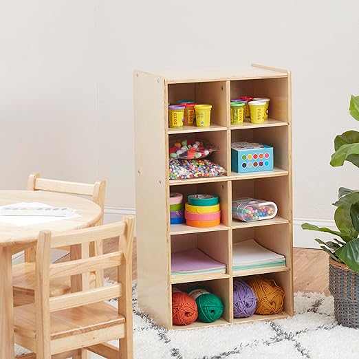 ECR4Kids Streamline 10 Cubby Tray Storage Cabinet, Classroom Furniture - Image 10