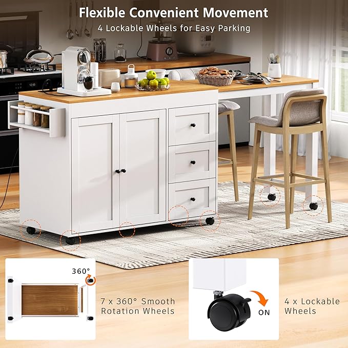 Ball & Cast 74.8" Kitchen Island - Image 8