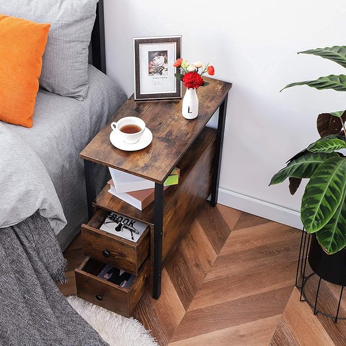 HOOBRO End Table, Narrow Chairside Table - Image 10