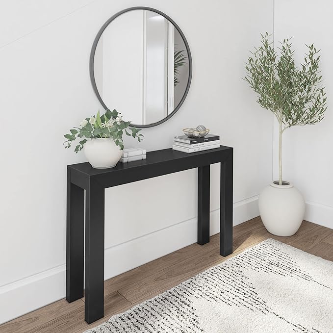 Plank+Beam Modern Solid Wood Console Table, 46.25 Inch, Sofa Table, Narrow by PlankBeam
