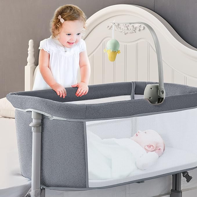 RONBEI Baby Basinet Bedside Sleeper, Infant Bedside Bassinet Bedside Crib - Image 6
