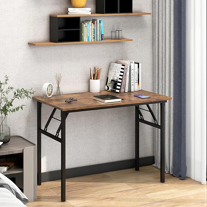 Need Folding Desk for Home Office 39-3/8 inch Length Modern Folding Table - Image 6