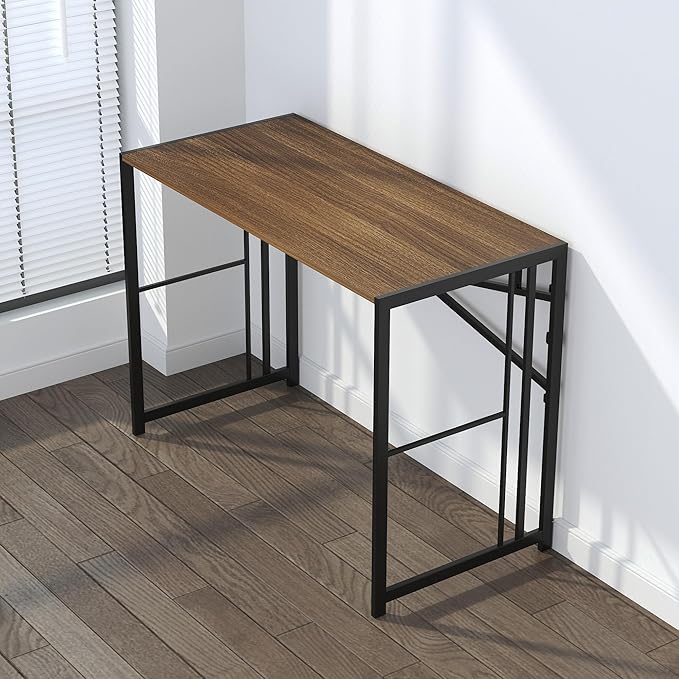 Folding Computer Desk 40 inch Writing Gaming Computer Camping Table, No - Image 7