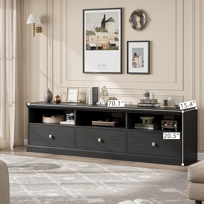 GarveeHome TV Stand for 65/70/75 Inch TV, Entertainment Center - Image 5