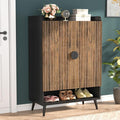 Tribesigns Shoe Cabinet with Doors, 7-Tier Shoe Storage Cabinet with Adjustable by Tribesigns