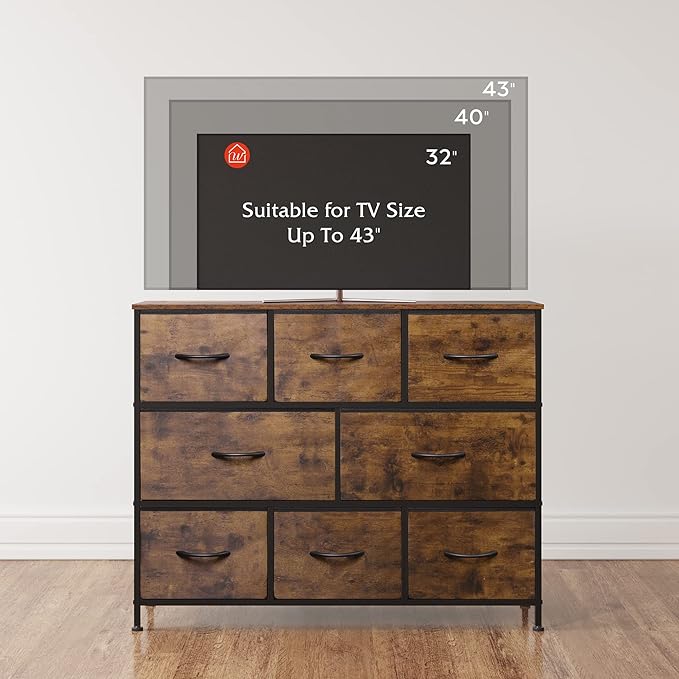 WLIVE 8 Drawer Dresser for Bedroom, Fabric Dresser - Image 8