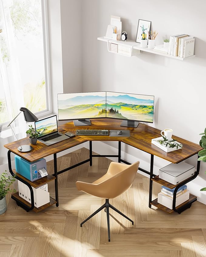 Teraves Modern L Shaped Desk - Image 4