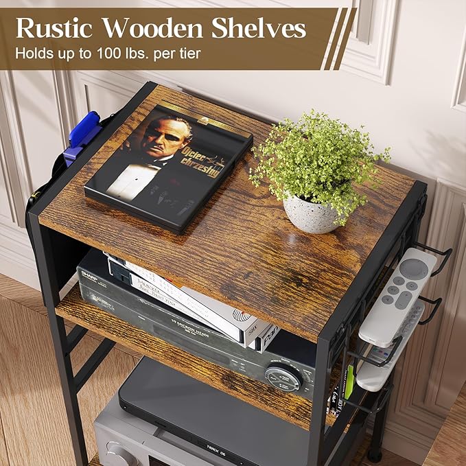 4-Tier AV Media Stand, Game Console Stand - Image 7