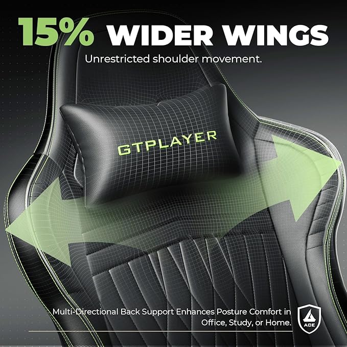 GTPLAYER ACE-PRO Music Gaming Chairs – Built-in Speakers, App Support & - Image 7