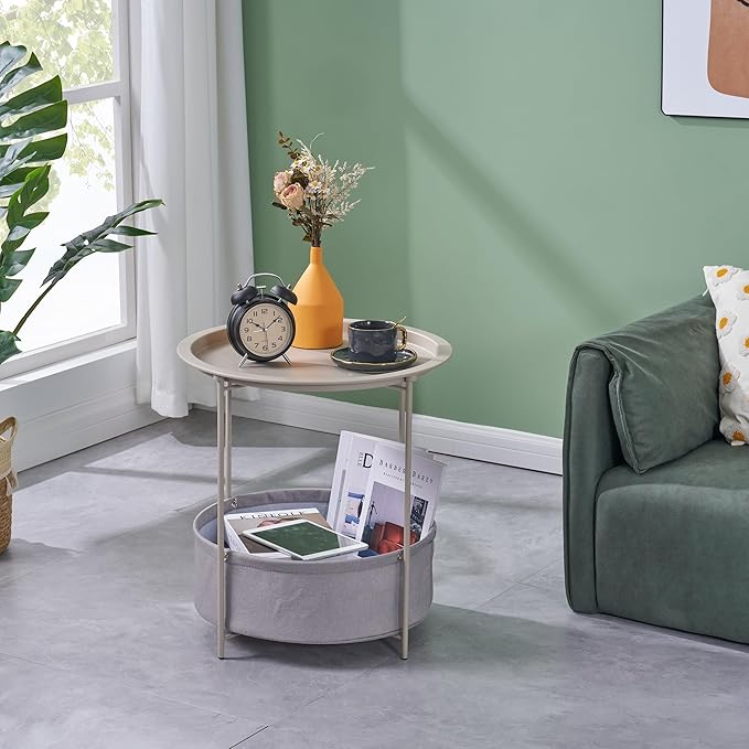 VECELO Round Side/End Table - Image 2